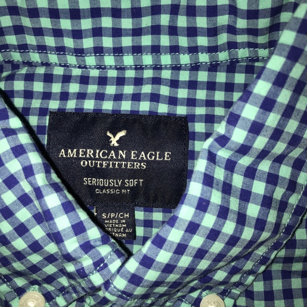 checkered button up - Picture 2 of 4